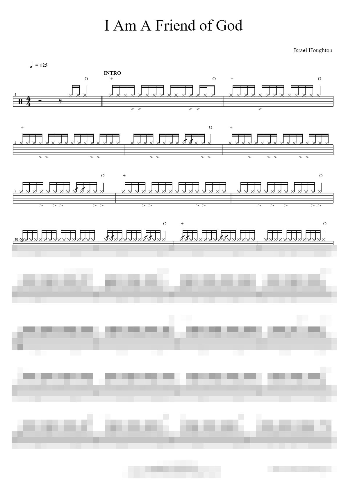I Am A Friend of God (live) Sheet Music Preview