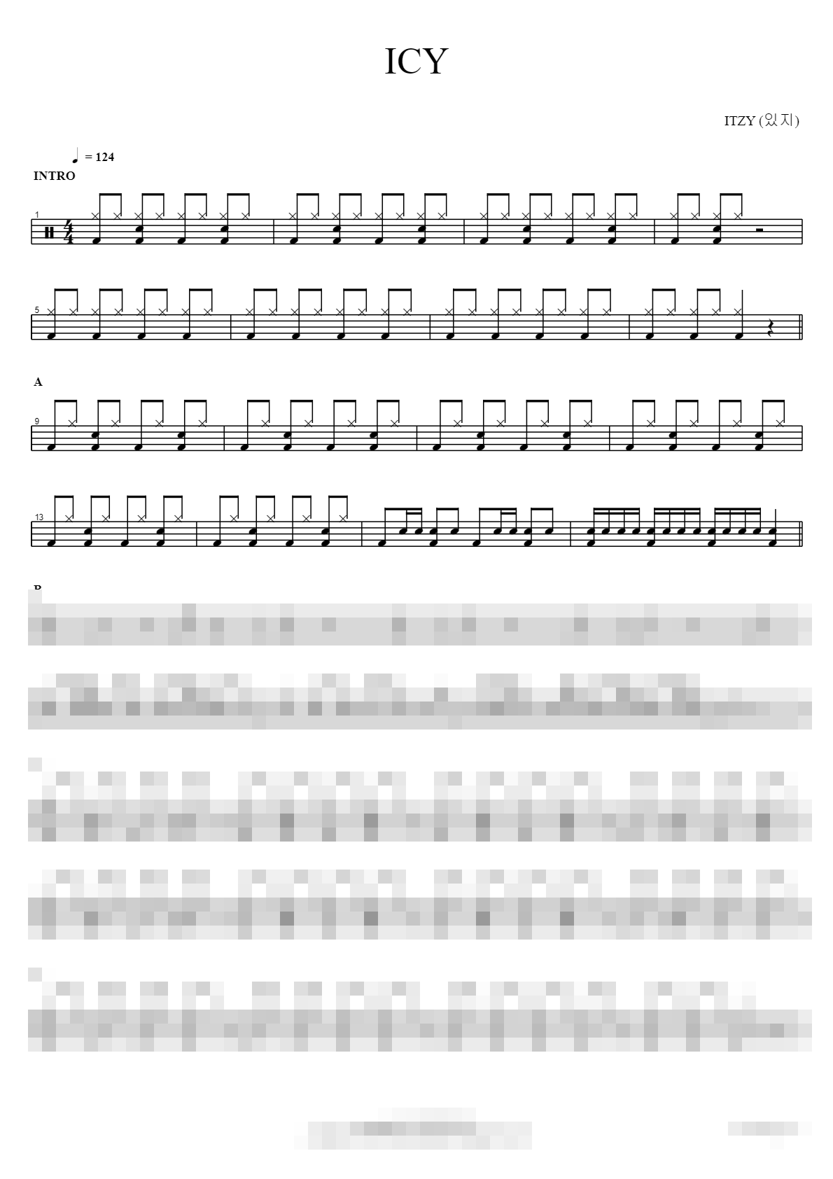 ICY Sheet Music Preview