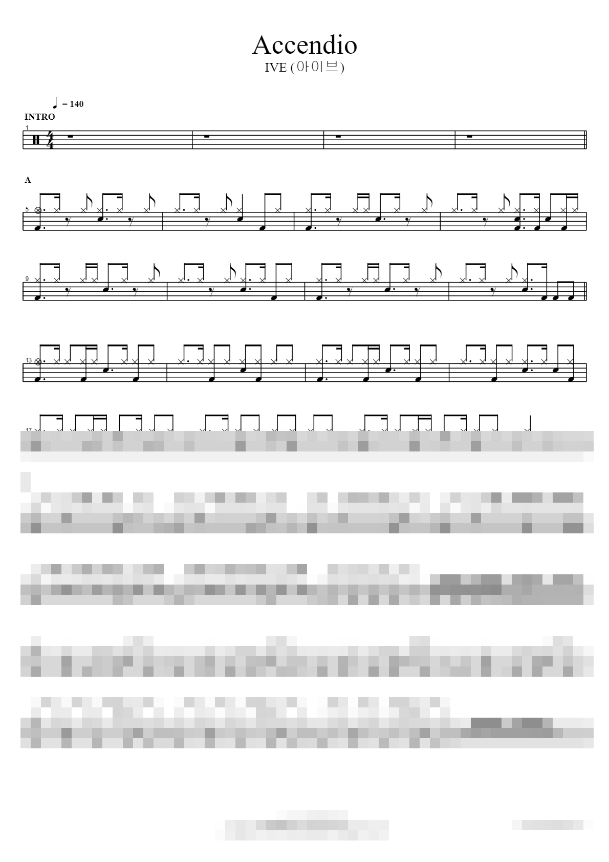 Accendio Sheet Music Preview