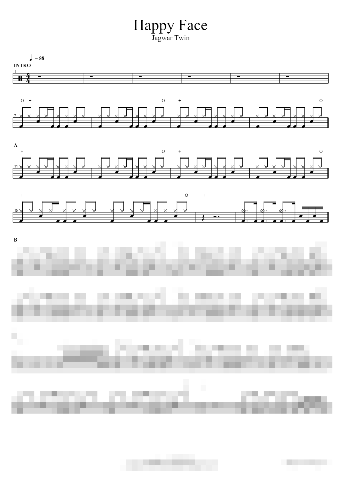 Happy Face Sheet Music Preview