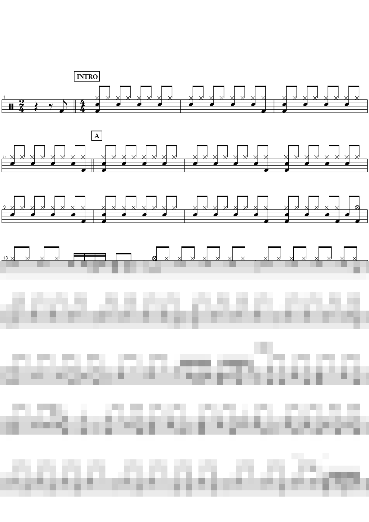 MOVE OVER Sheet Music Preview