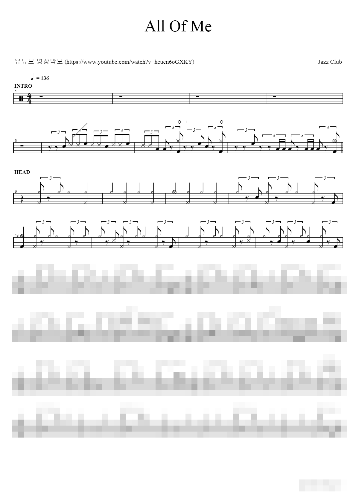 All Of Me Sheet Music Preview