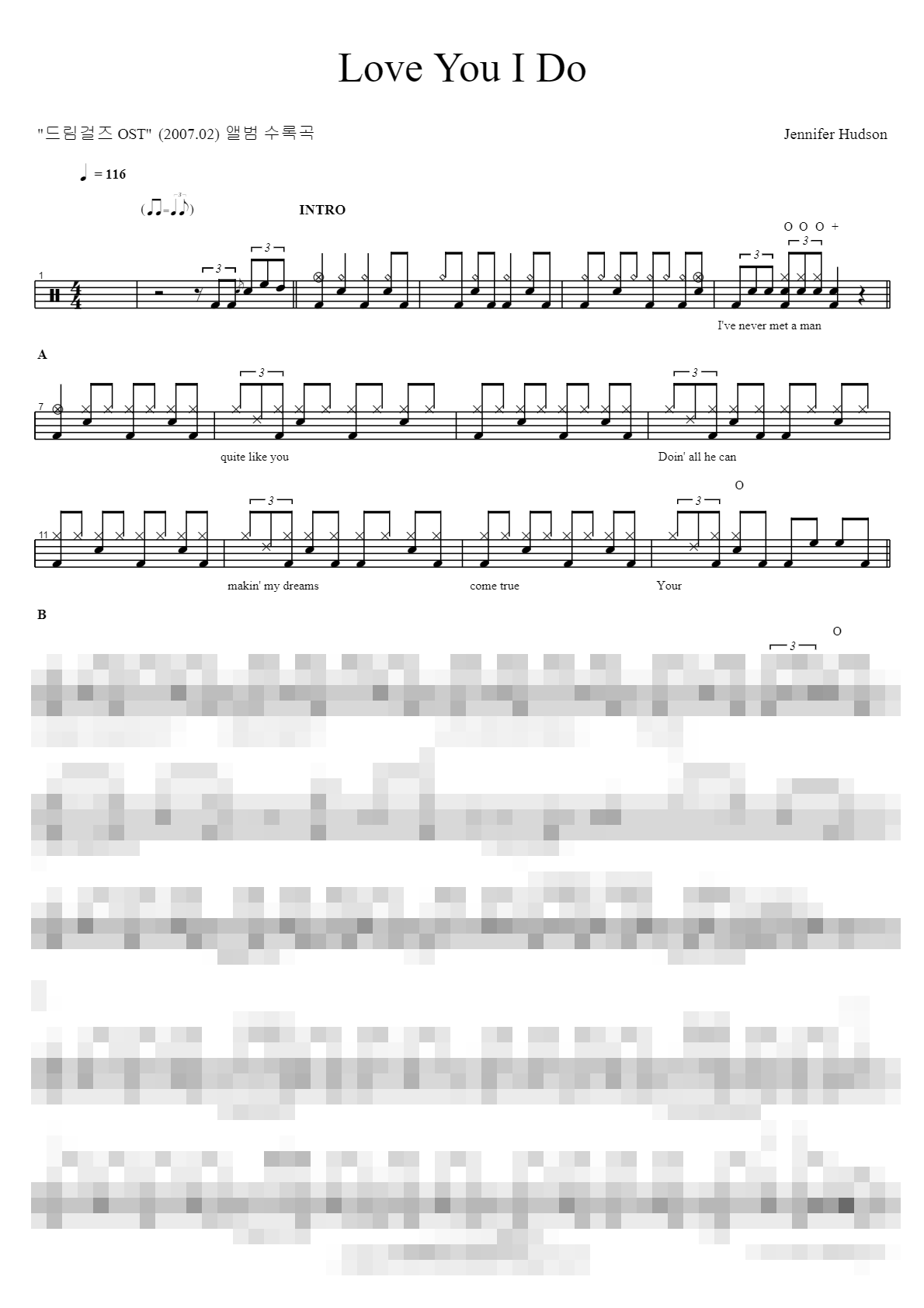 Love You I Do Sheet Music Preview
