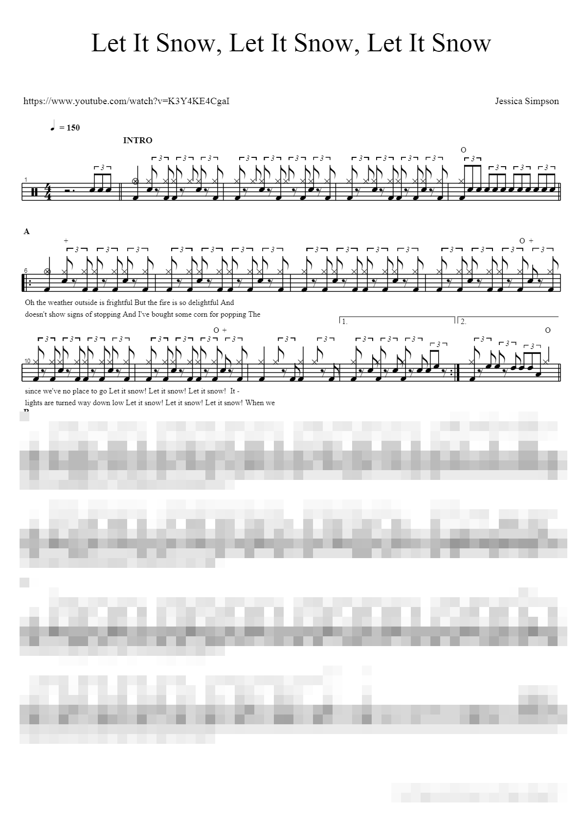 Let It Snow, Let It Snow, Let It Snow Sheet Music Preview