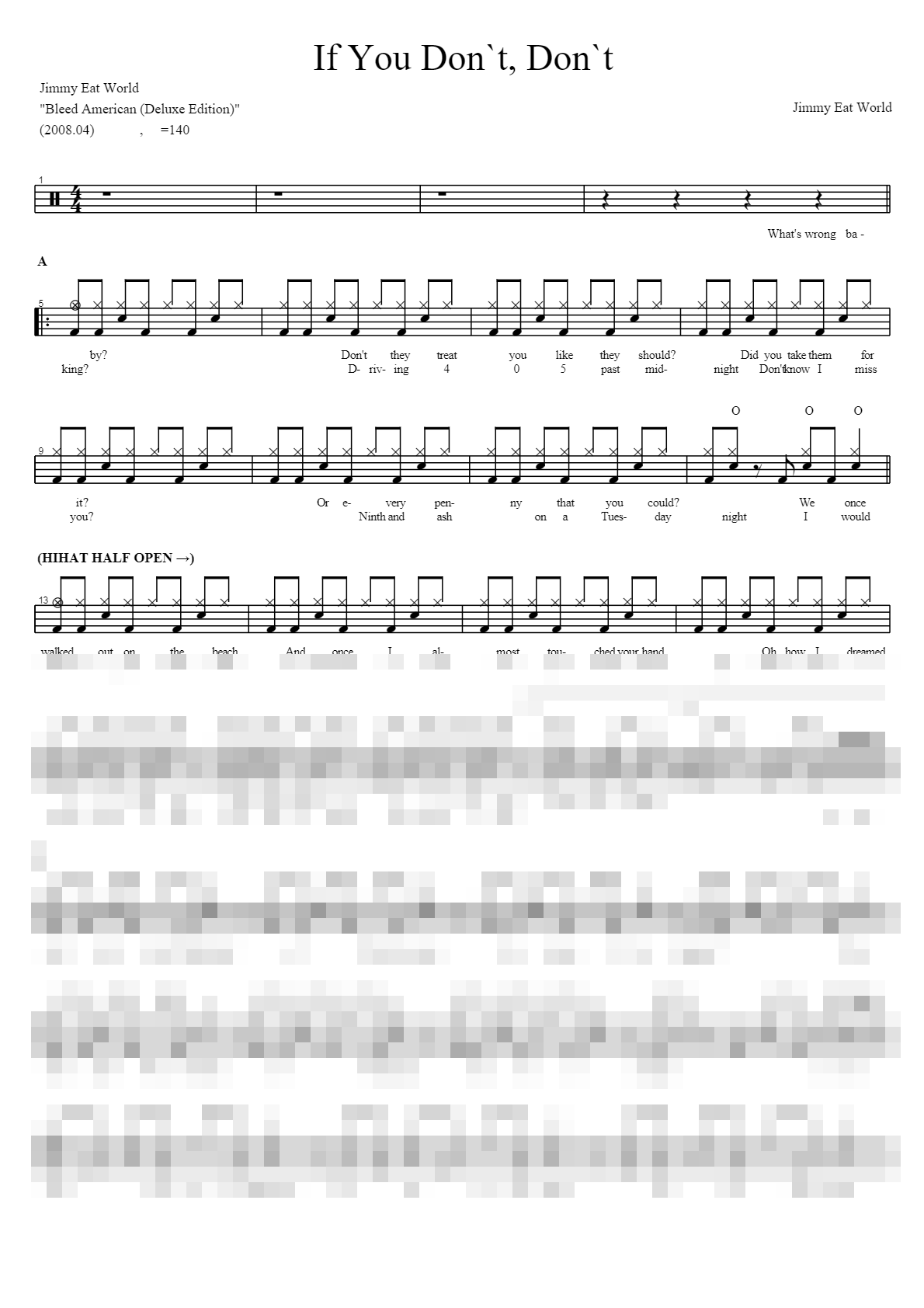 If You Dont Dont Sheet Music Preview