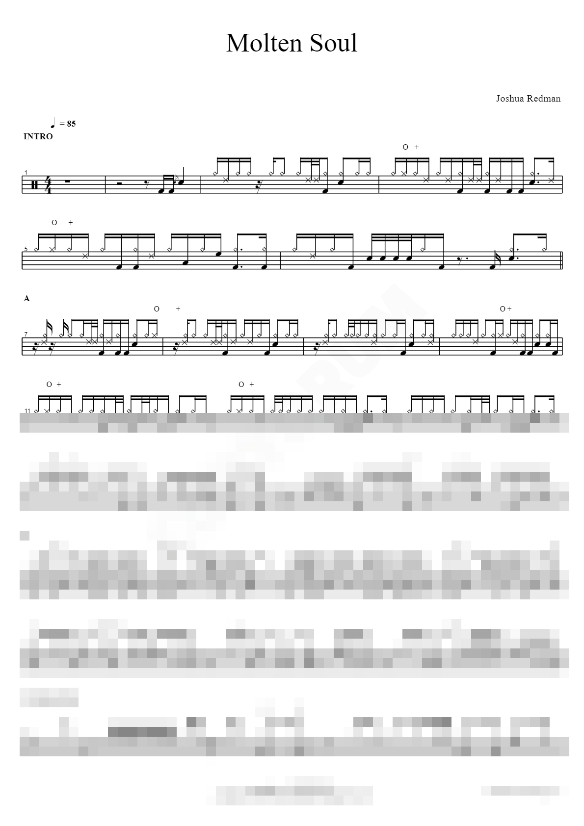 Molten Soul Sheet Music Preview