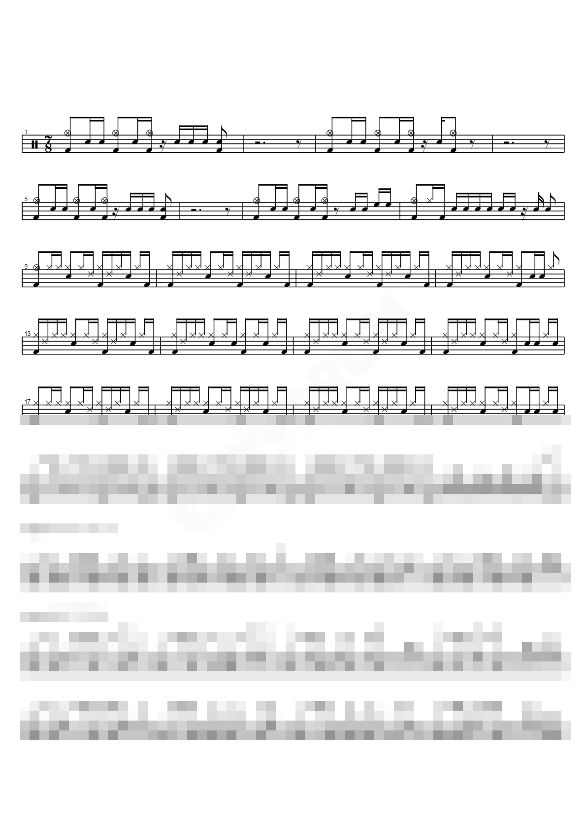 Whiplash Sheet Music Preview