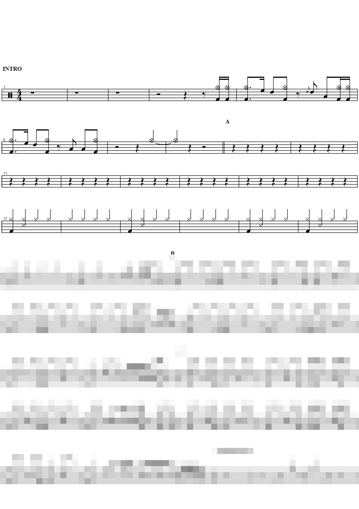 슬프도록 아름다운... Sheet Music Preview