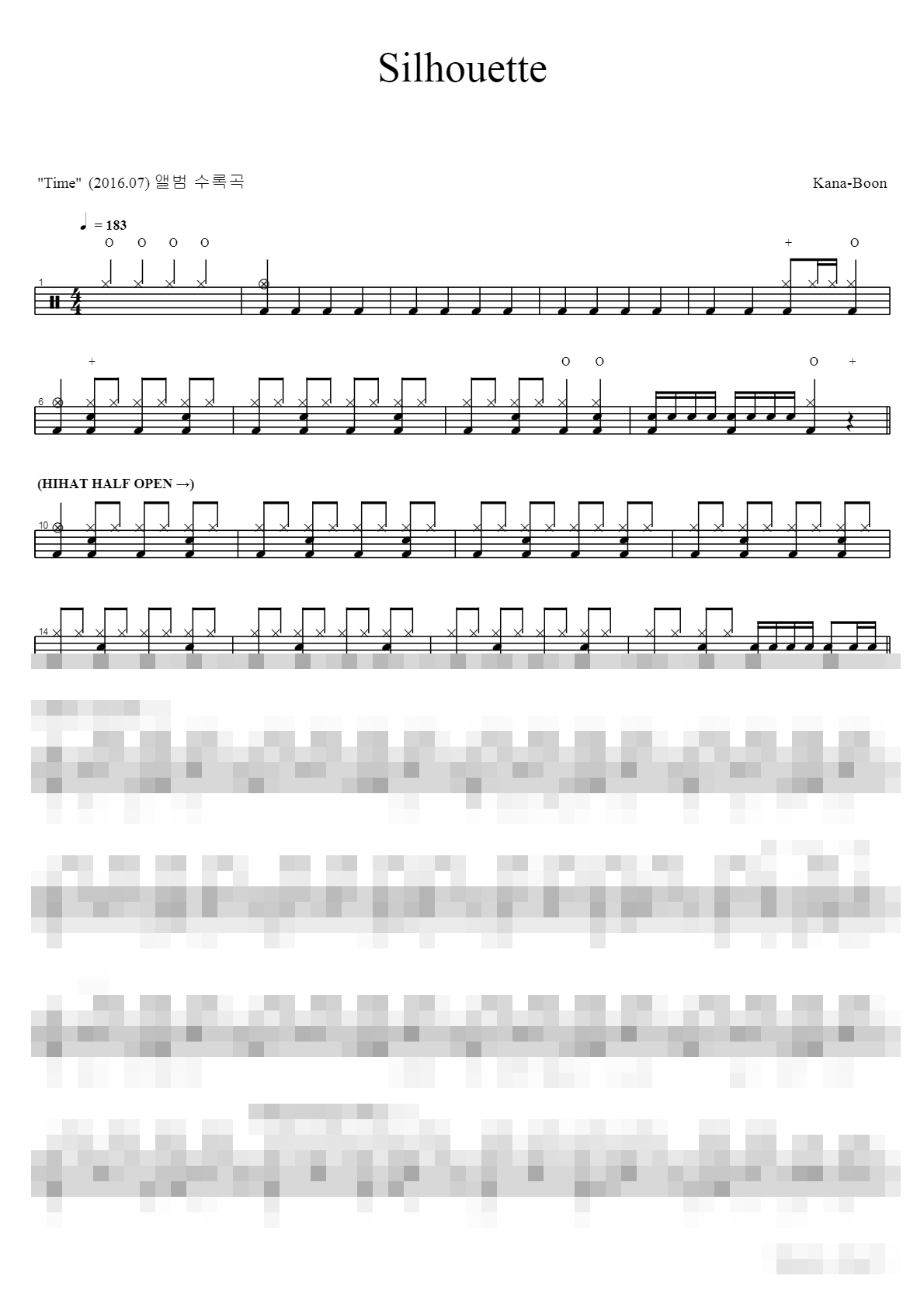 Silhouette Sheet Music Preview