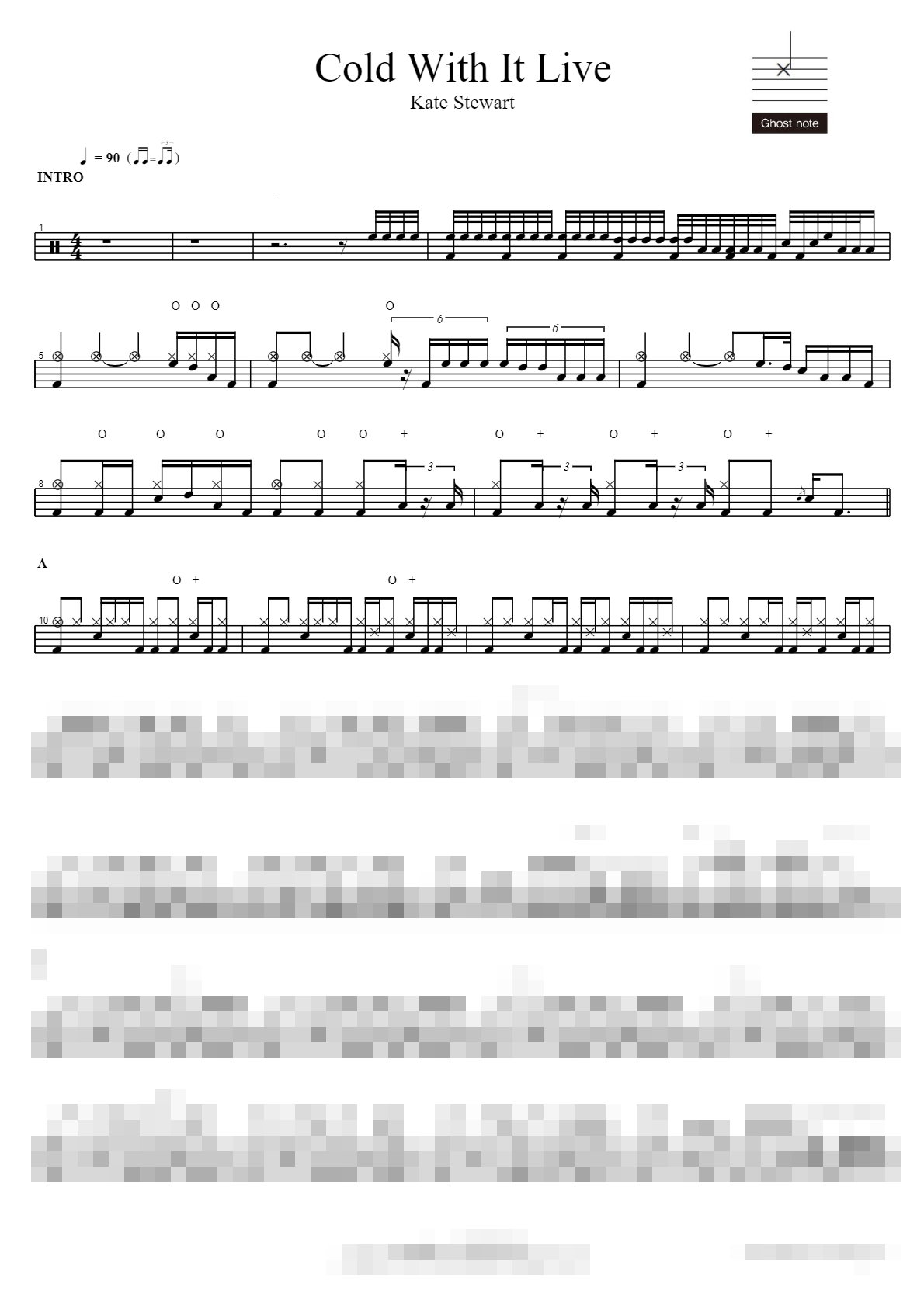 Cold With It Live Sheet Music Preview