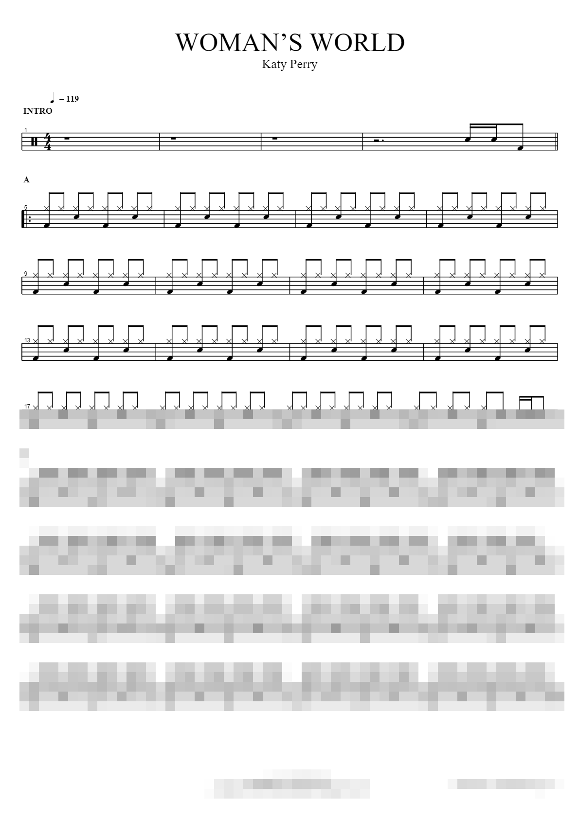 WOMAN’S WORLD Sheet Music Preview