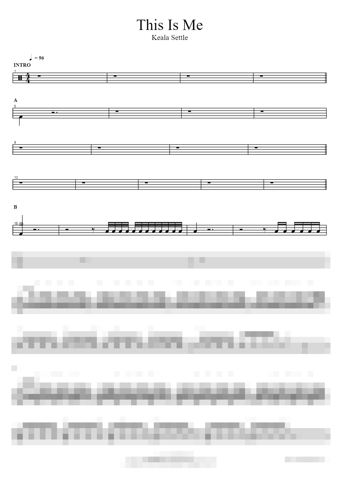 This Is Me Sheet Music Preview