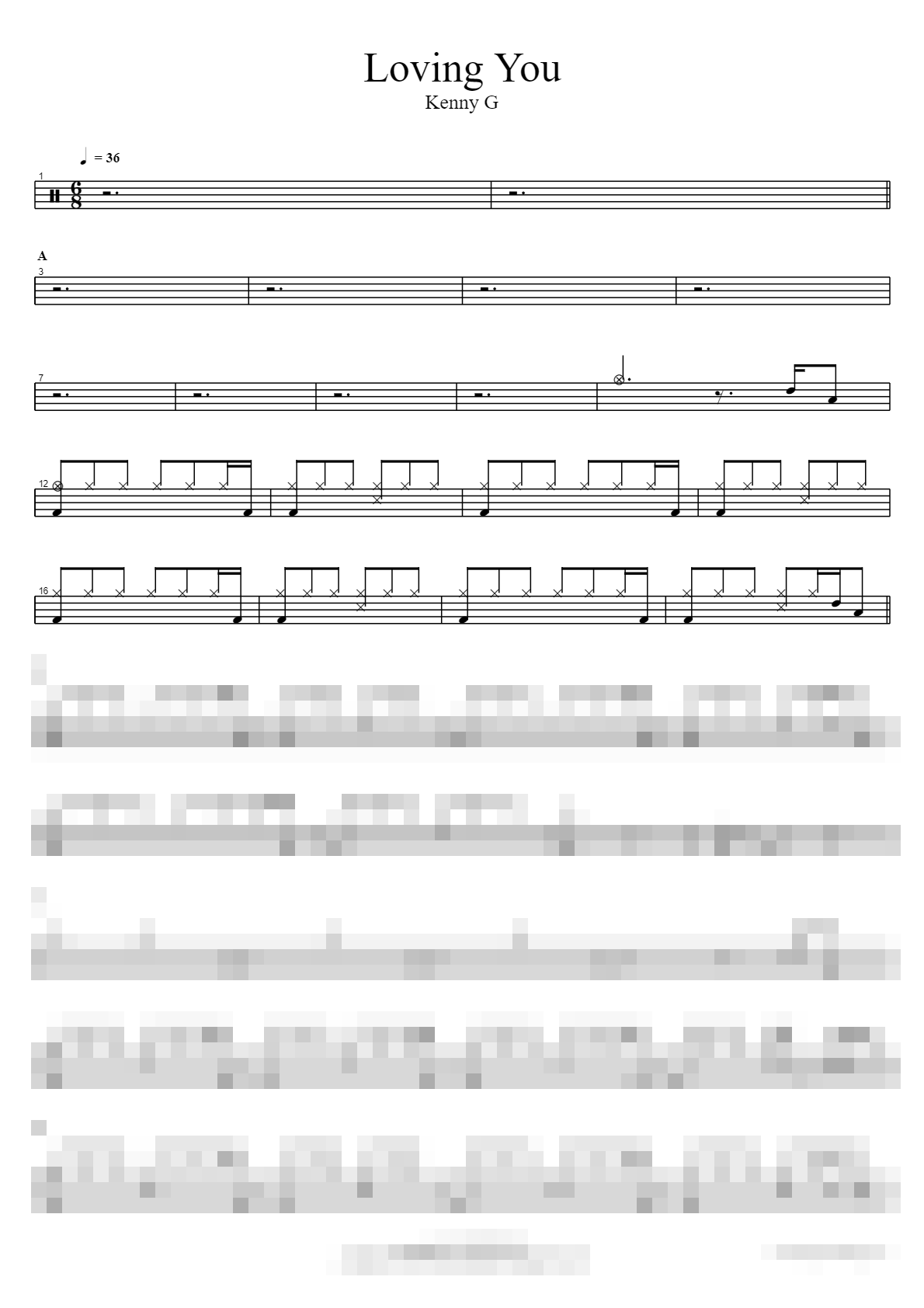 Loving You Sheet Music Preview