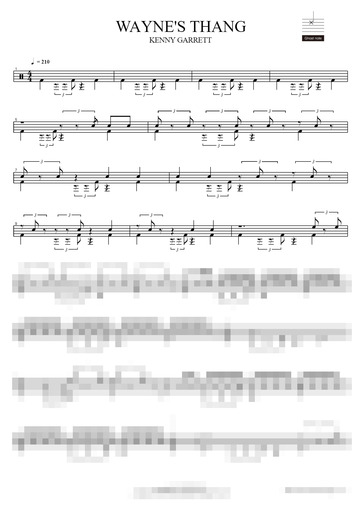 WAYNE'S THANG Sheet Music Preview