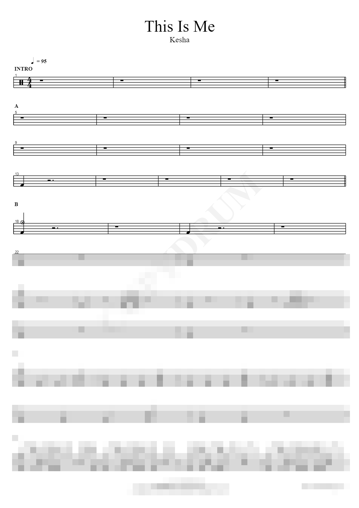 This Is Me Sheet Music Preview