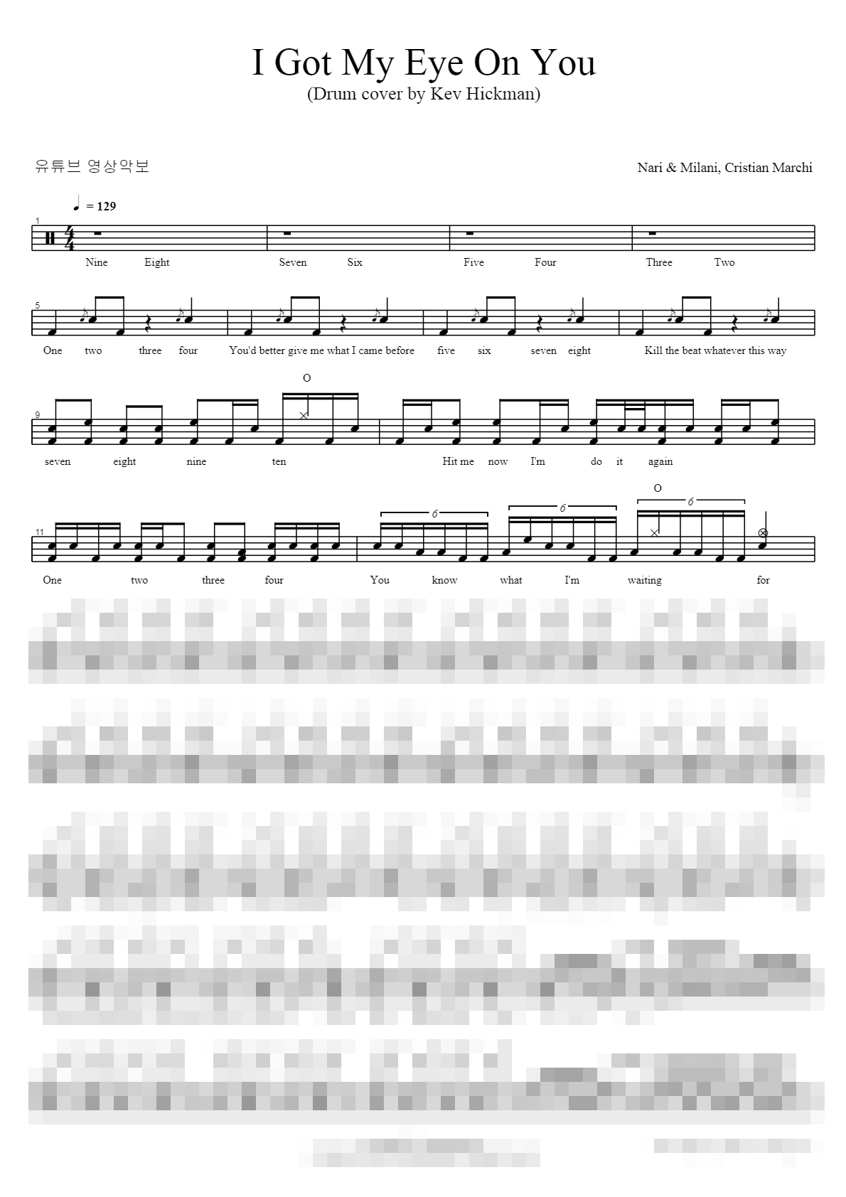 I Got My Eye On You Sheet Music Preview