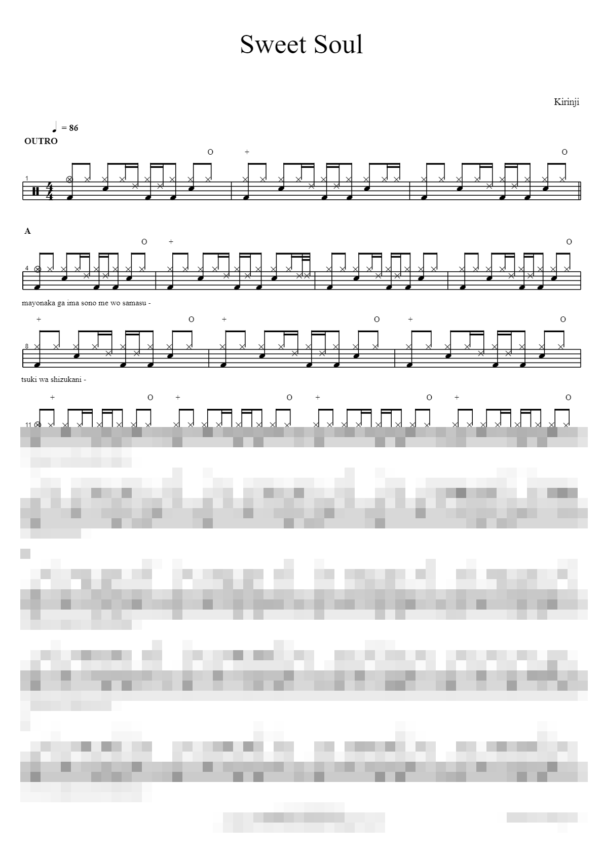 Sweet Soul Sheet Music Preview
