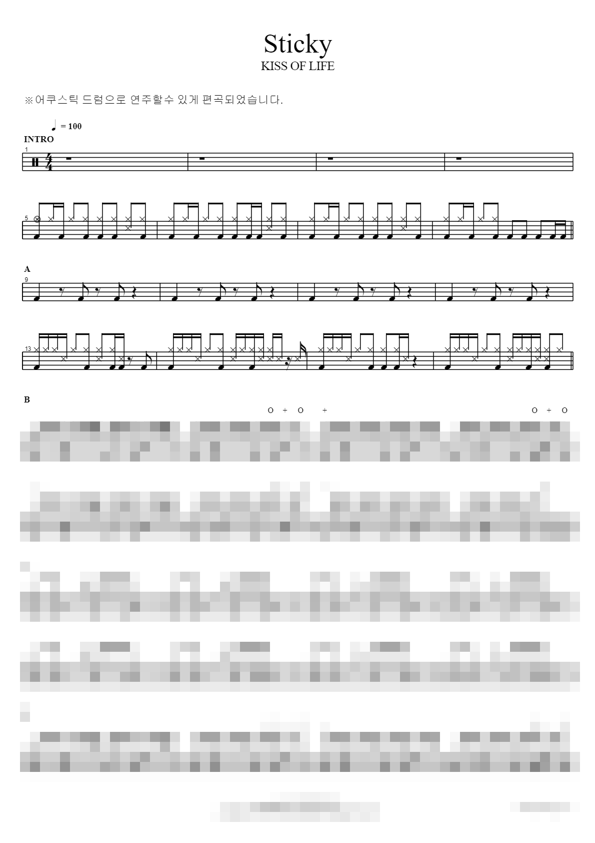 Sticky Sheet Music Preview