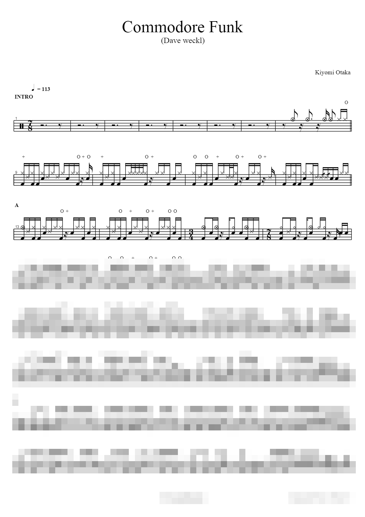 Commodore Funk Sheet Music Preview