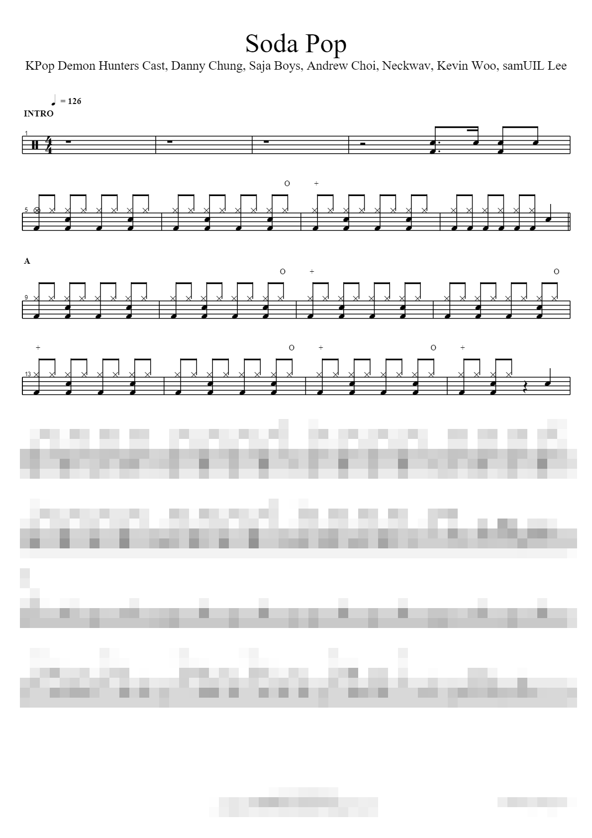 Soda Pop Sheet Music Preview