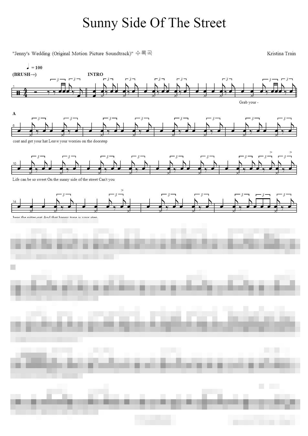 Sunny Side Of The Street Sheet Music Preview