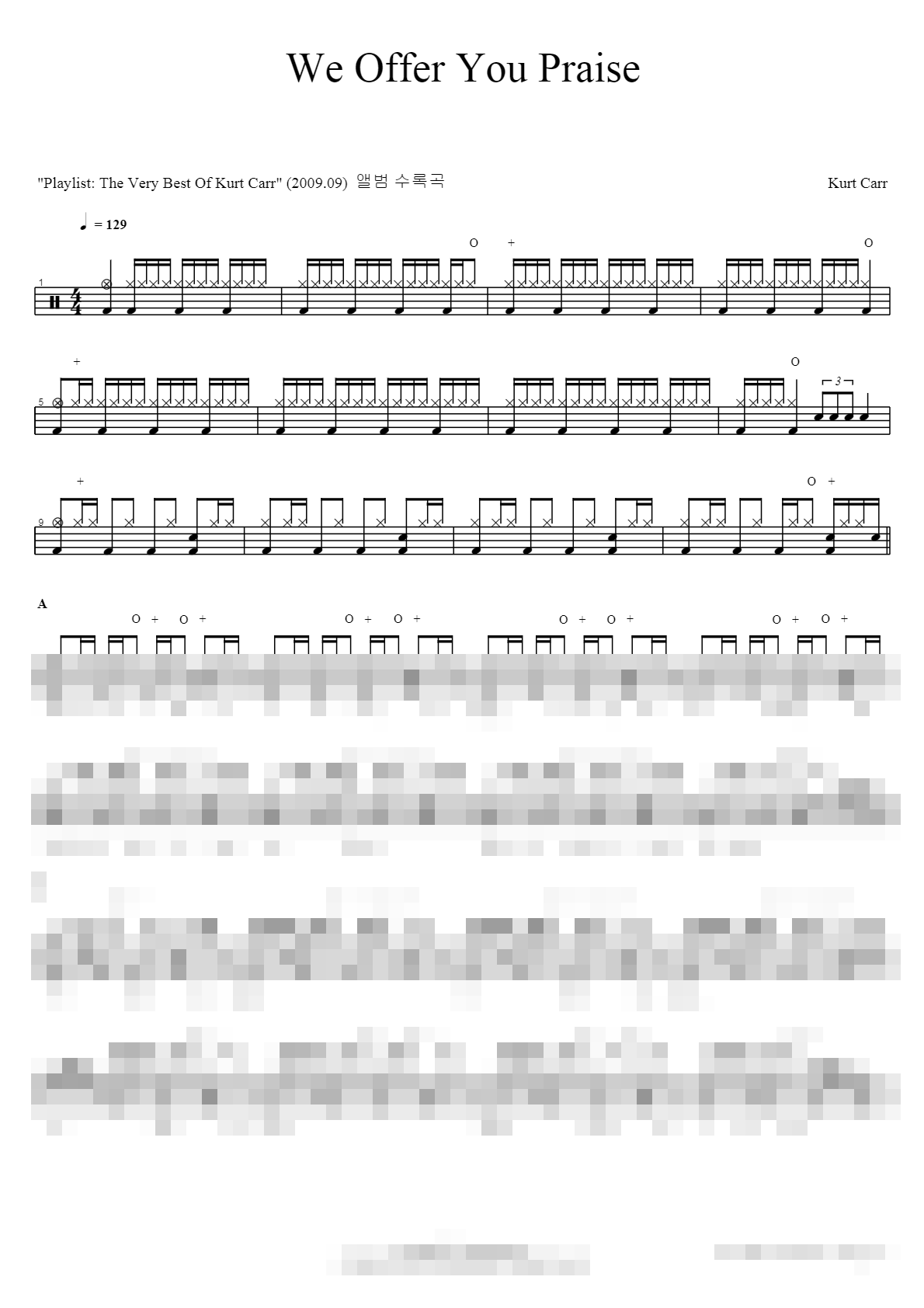 We Offer You Praise Sheet Music Preview