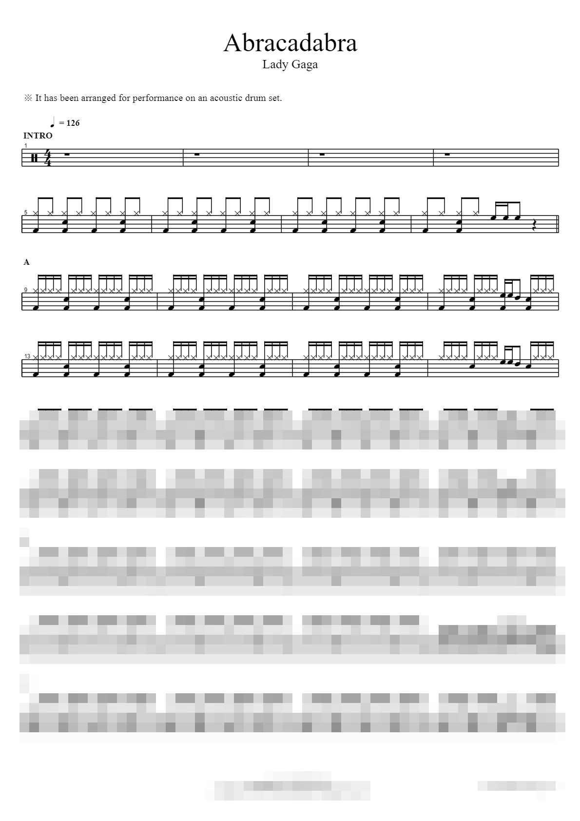 Abracadabra Sheet Music Preview