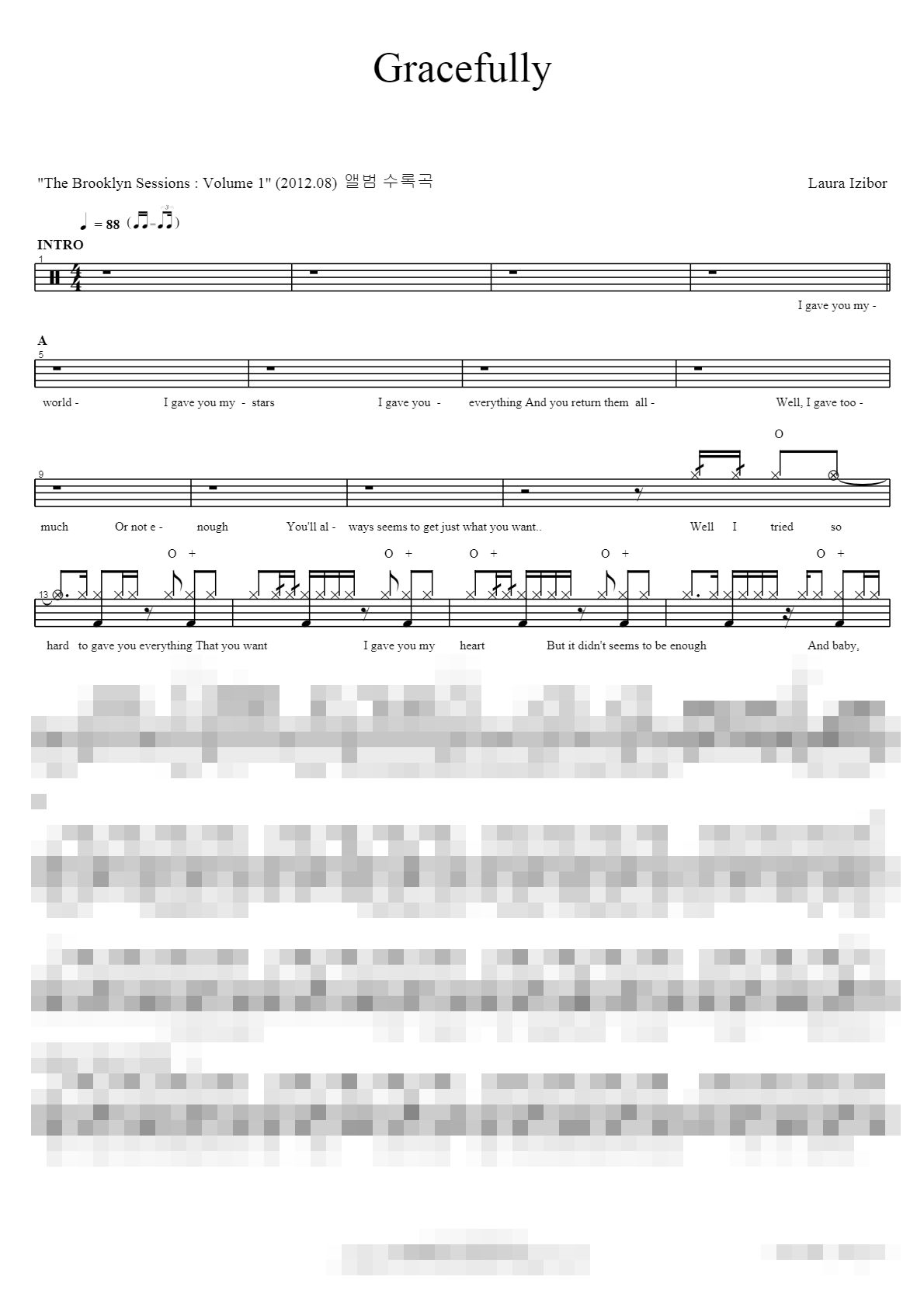 Gracefully Sheet Music Preview