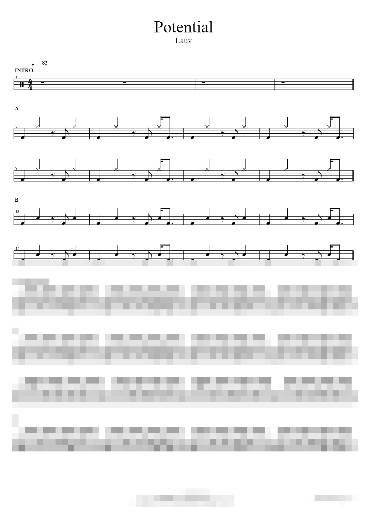 Potential Sheet Music Preview