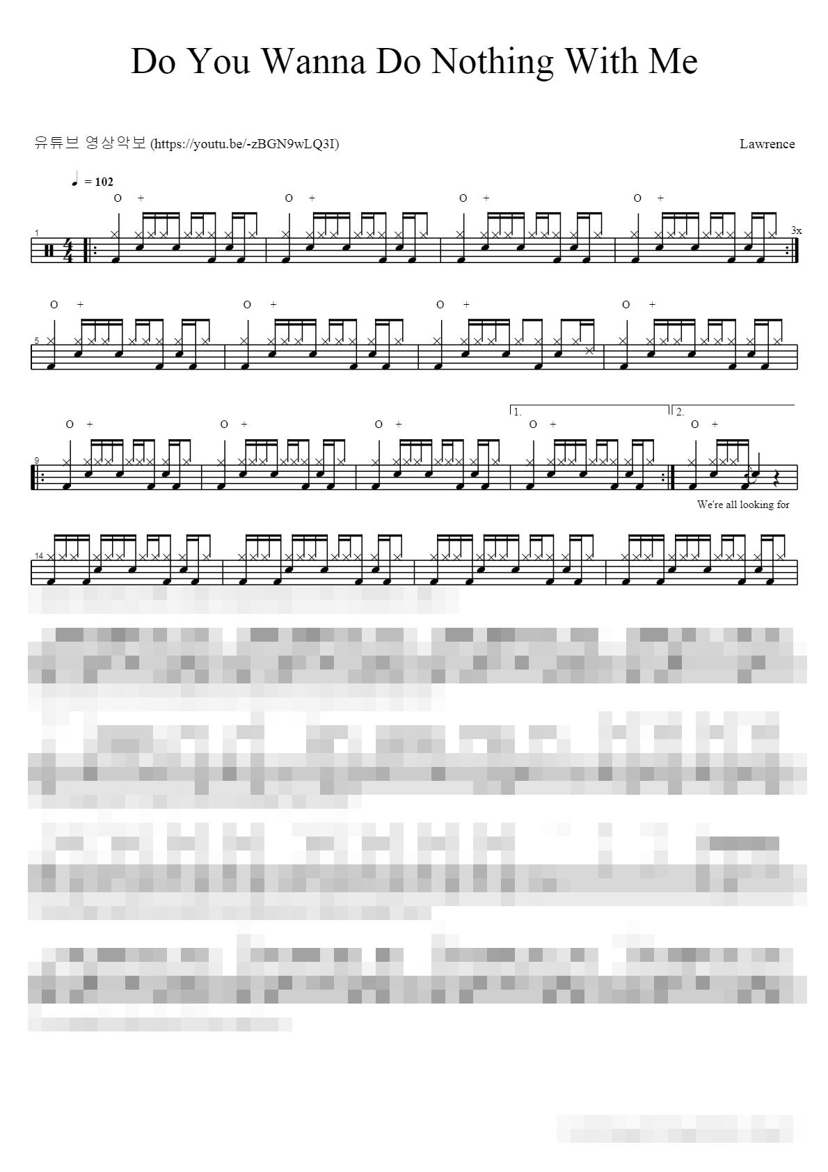 Do You Wanna Do Nothing With Me Sheet Music Preview