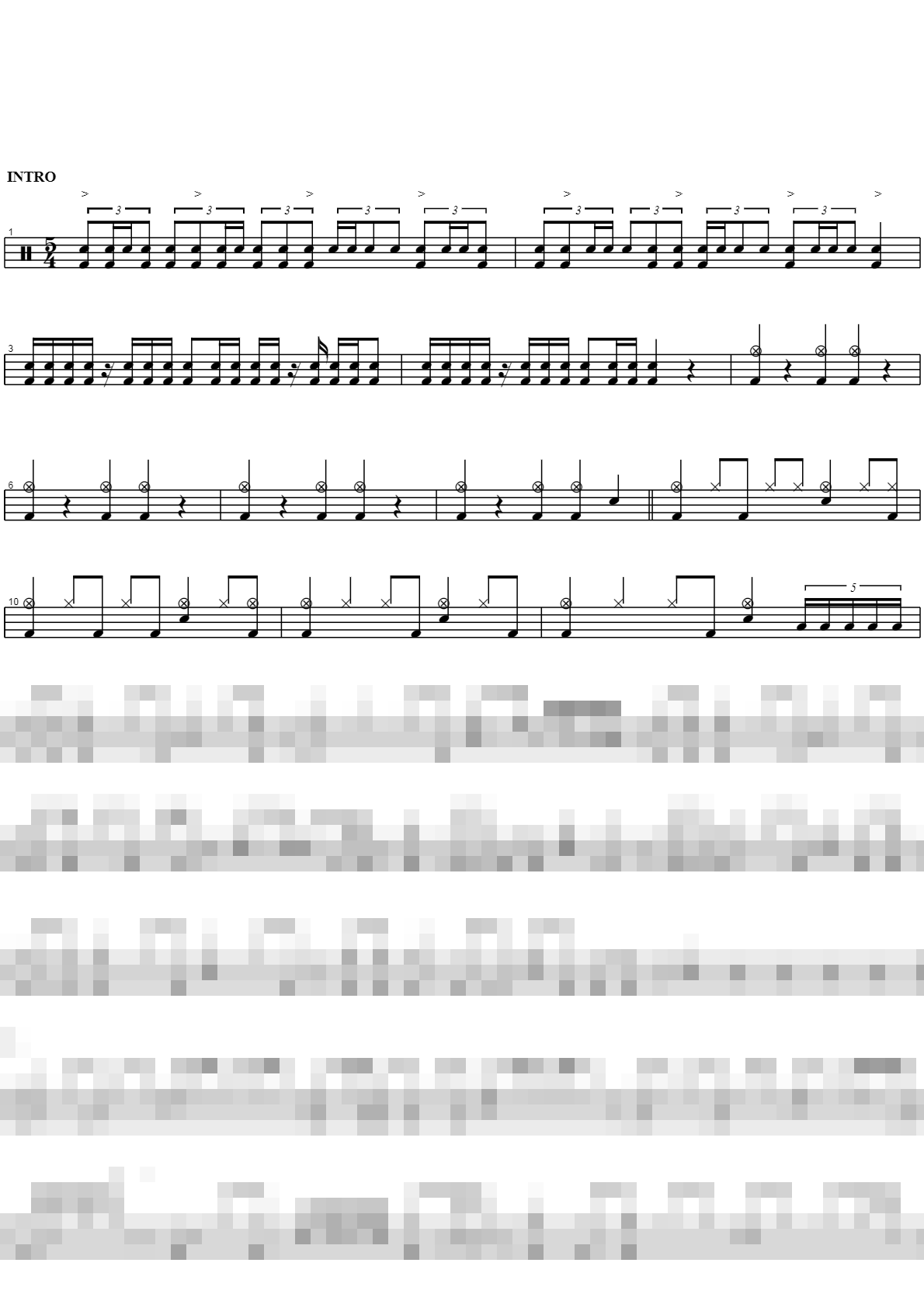 Fives (Feat. Guthrie Govan) Sheet Music Preview