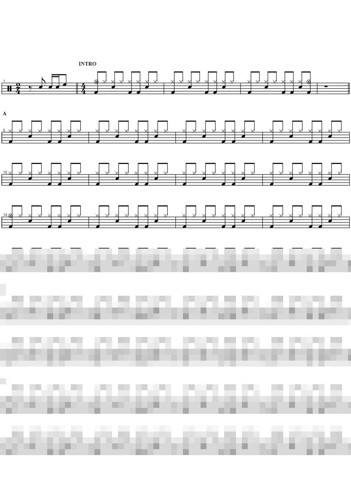 Again Sheet Music Preview
