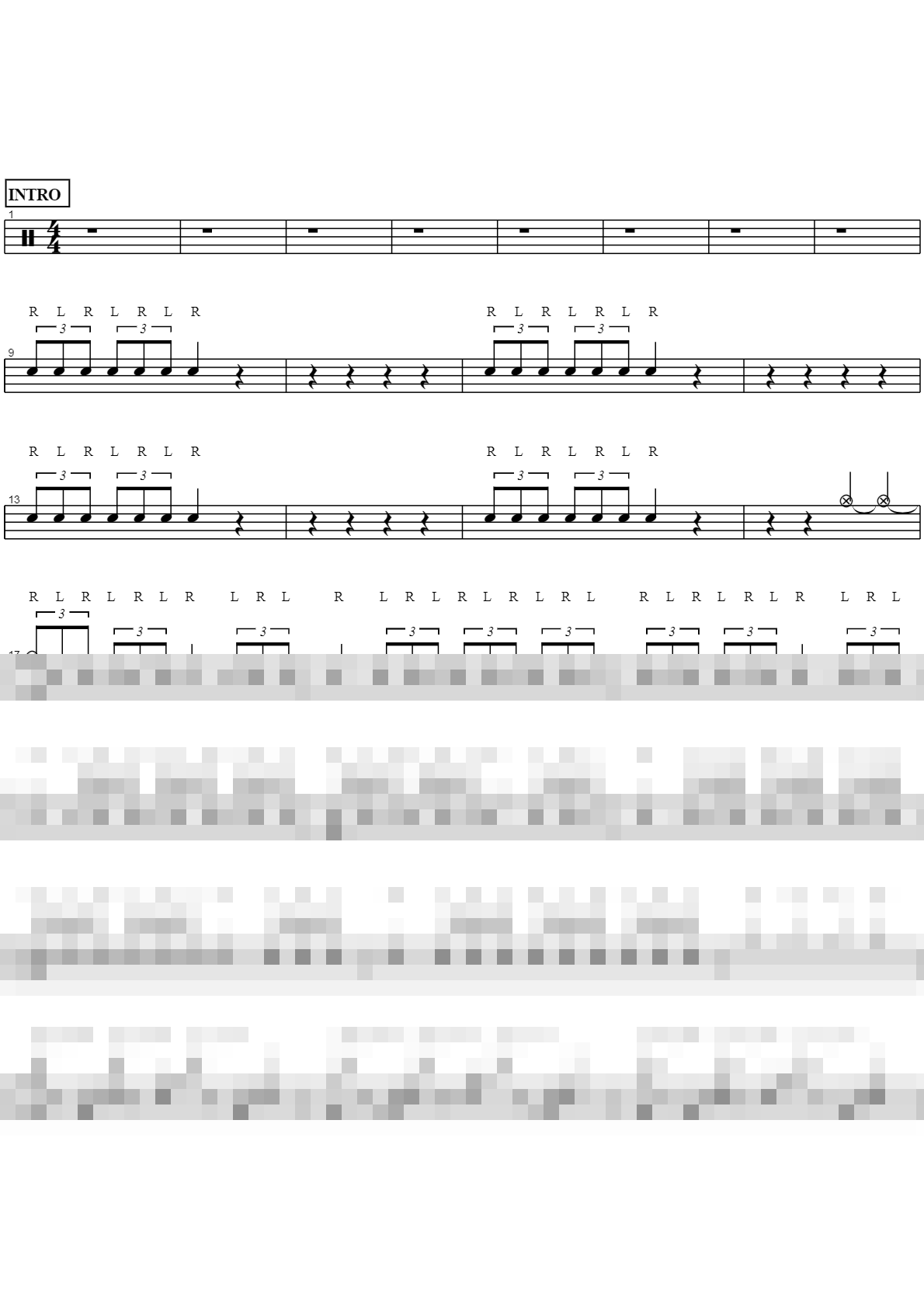 No More Sorrow Sheet Music Preview