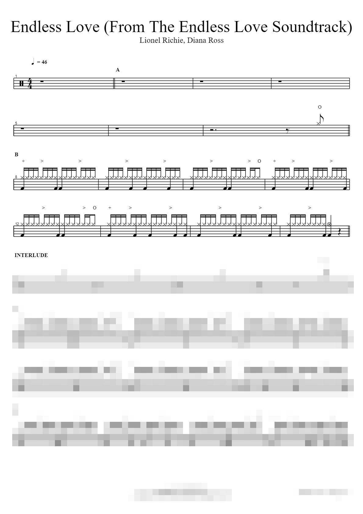 Endless Love (From The Endless Love Soundtrack) Sheet Music Preview