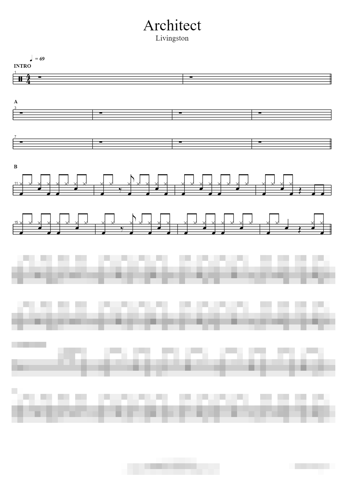 Architect Sheet Music Preview