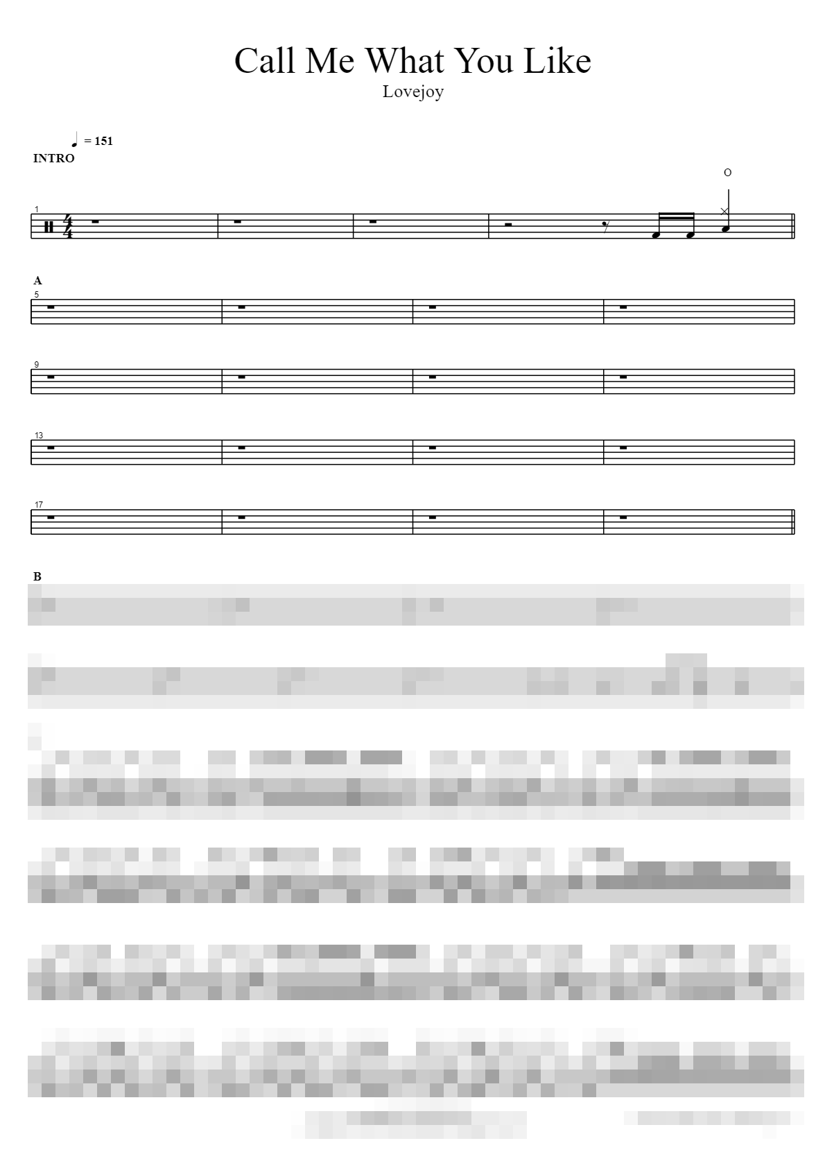 Call Me What You Like Sheet Music Preview