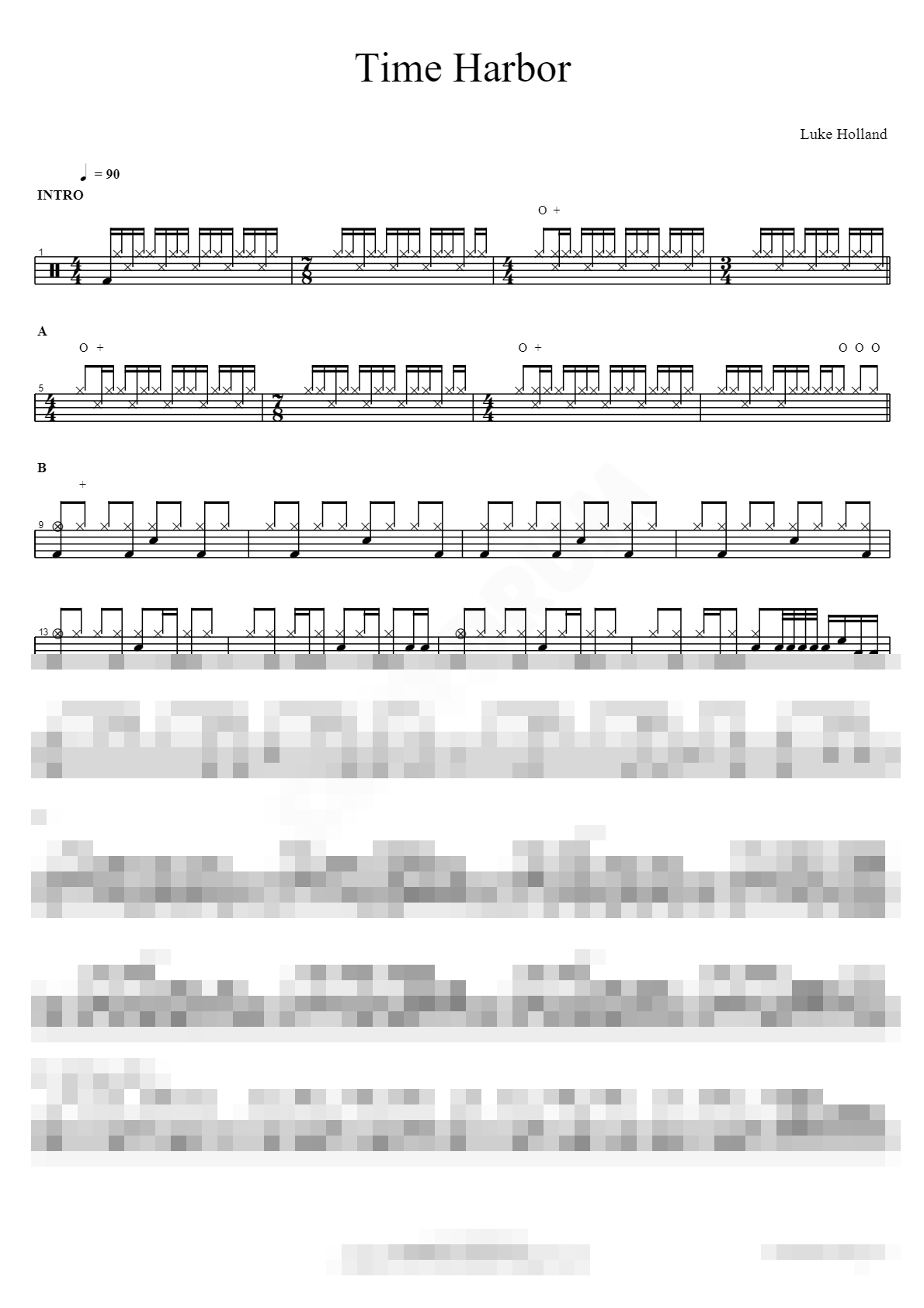 Time Harbor Sheet Music Preview