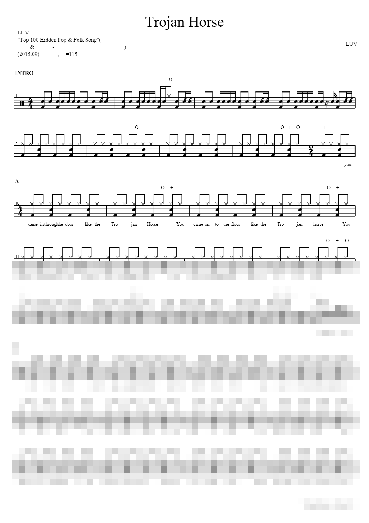 Trojan Horse Sheet Music Preview