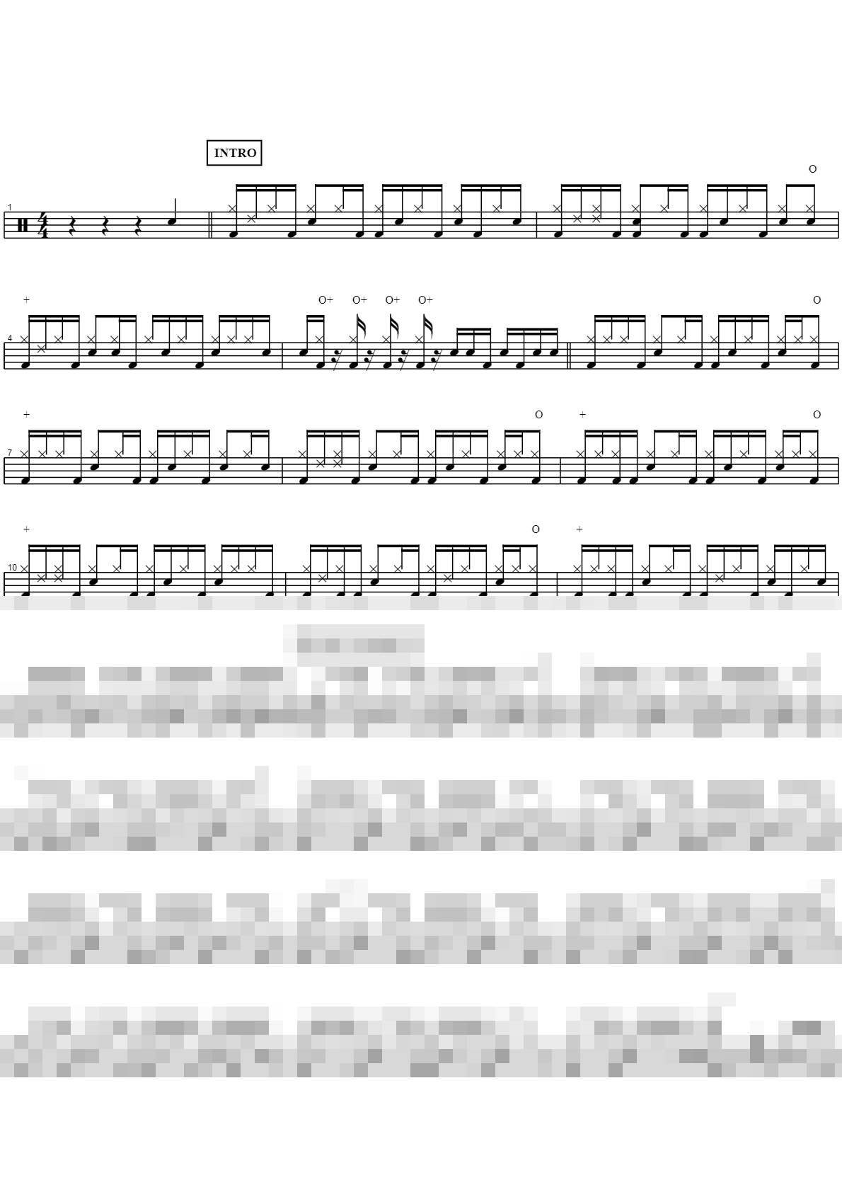 chicken Sheet Music Preview