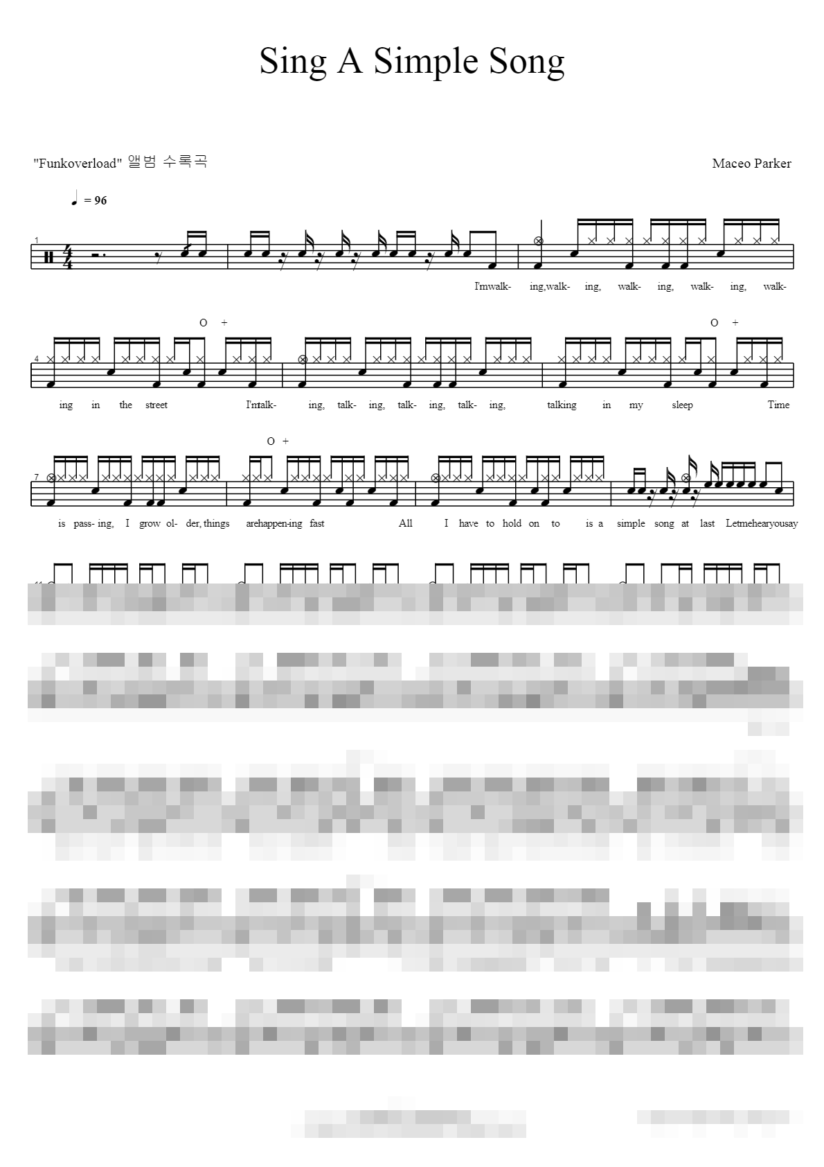 Sing A Simple Song Sheet Music Preview
