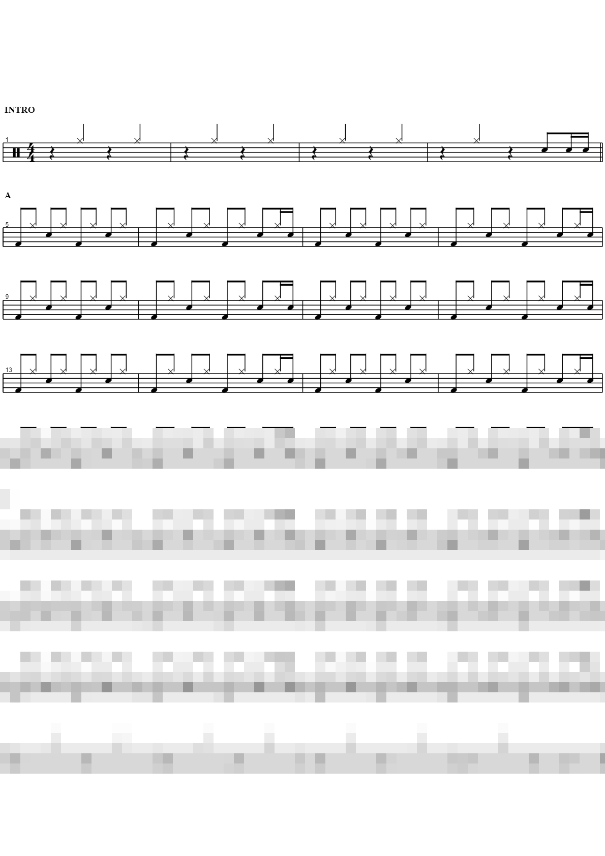 Seven Nation Army Sheet Music Preview