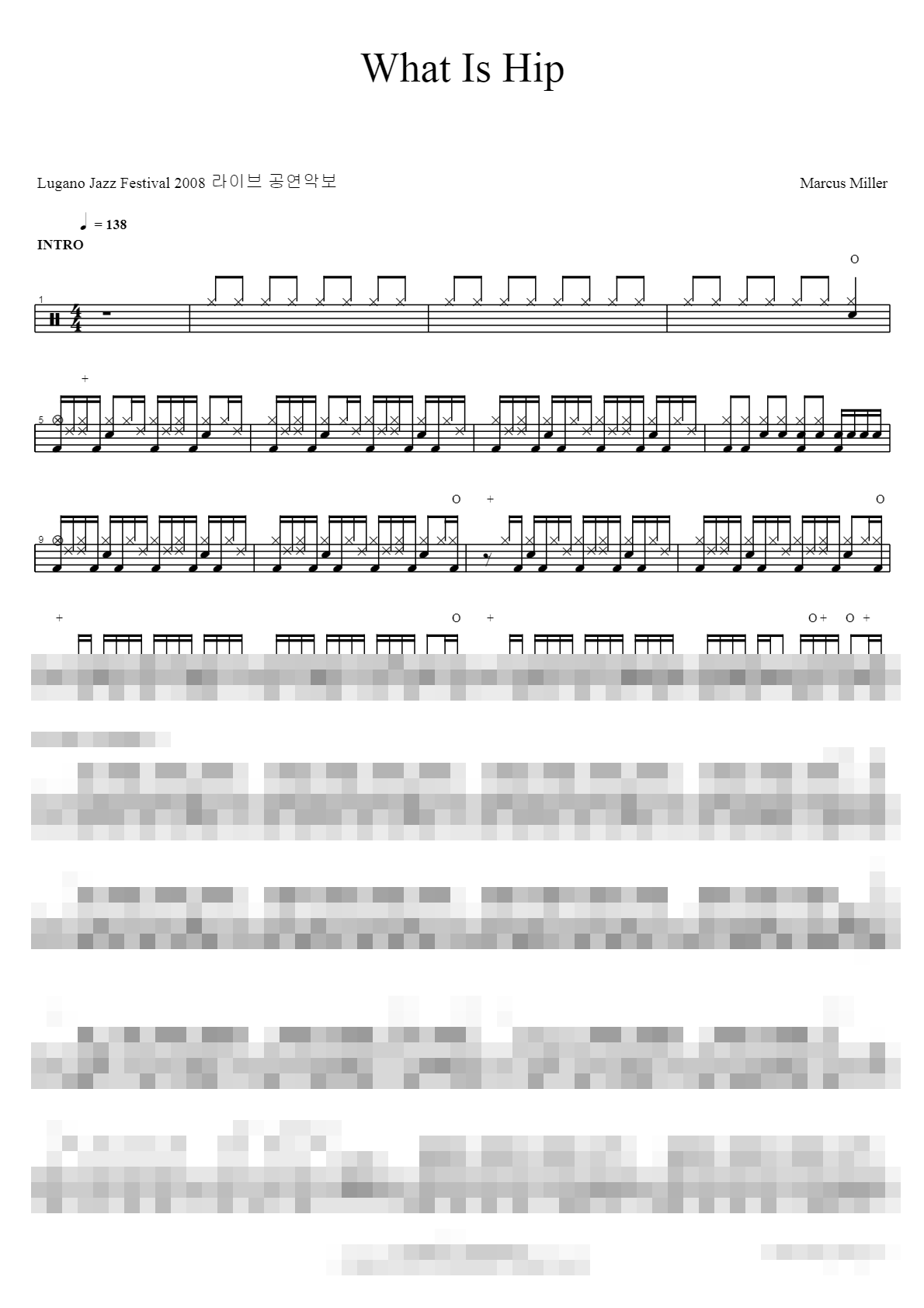 What Is Hip (live) Sheet Music Preview