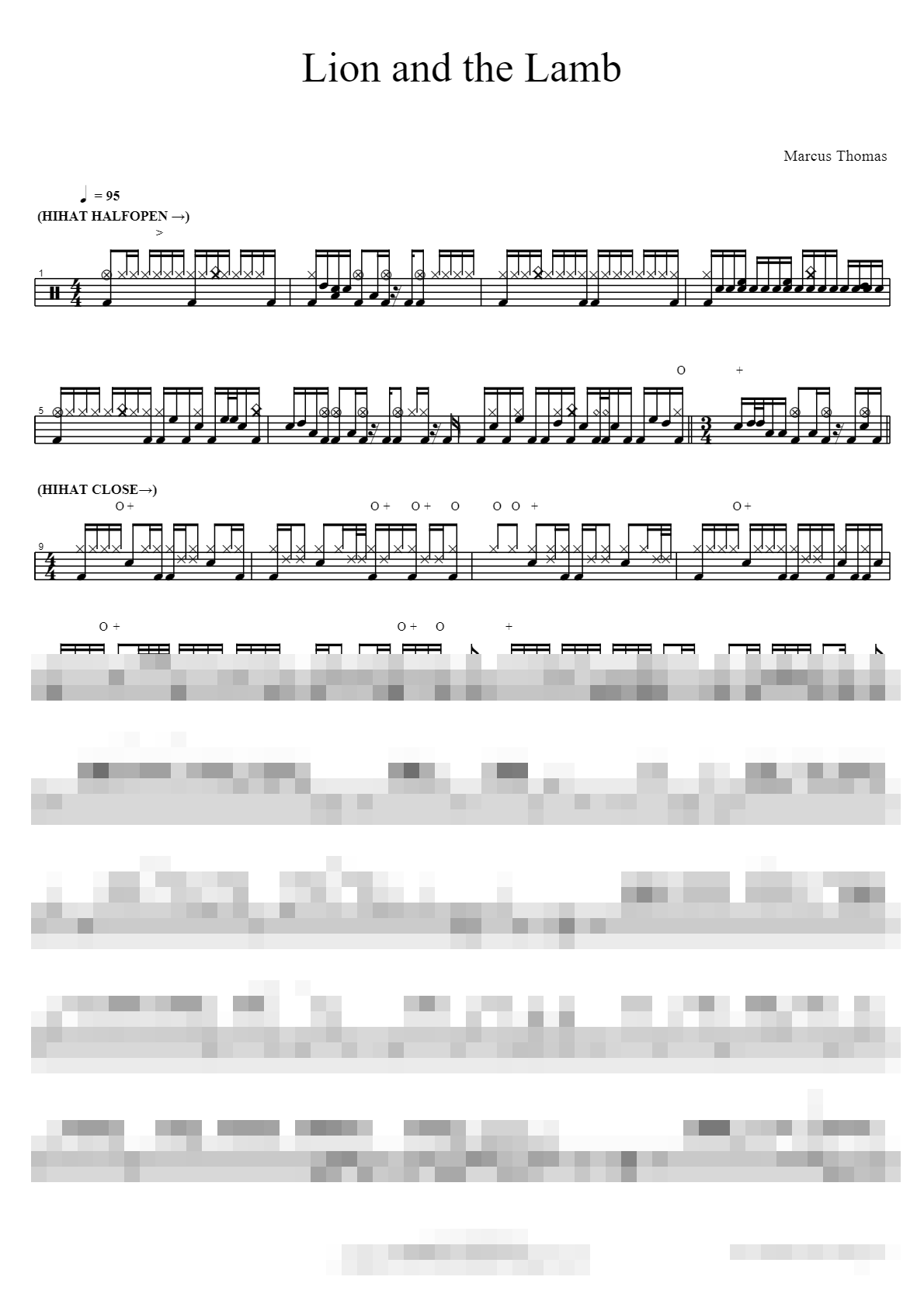 Lion and the Lamb Sheet Music Preview