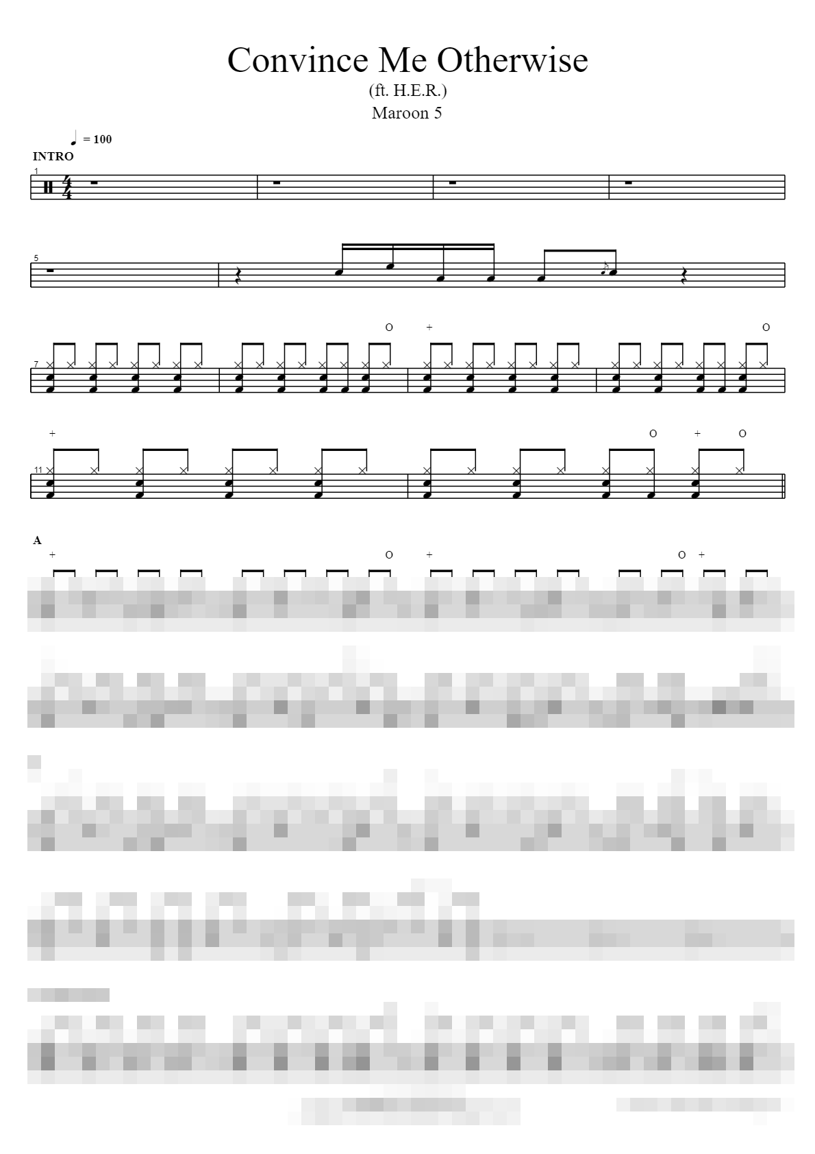 Convince Me Otherwise ft. H.E.R. Sheet Music Preview
