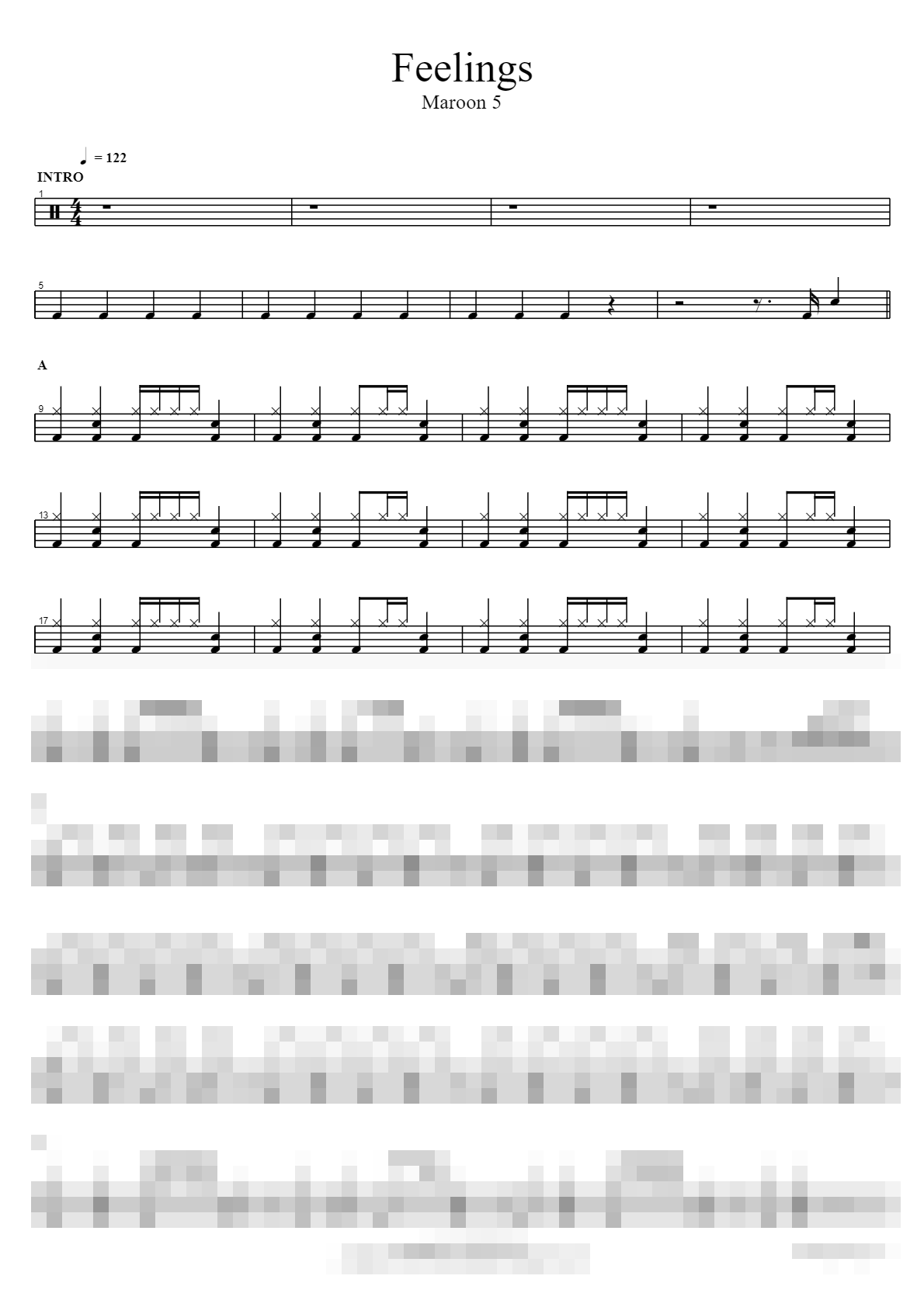 Feelings Sheet Music Preview