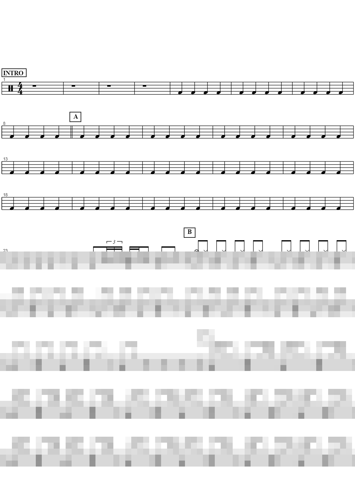 Moves Like Jagger Sheet Music Preview