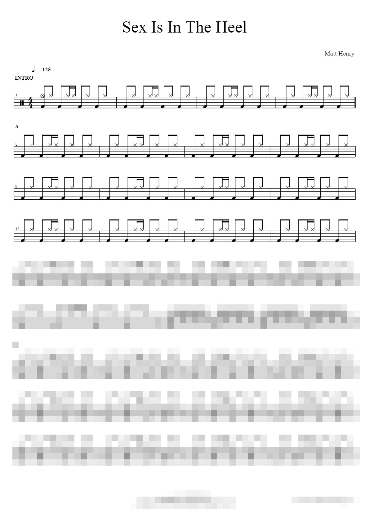 Sex Is In The Heel Sheet Music Preview