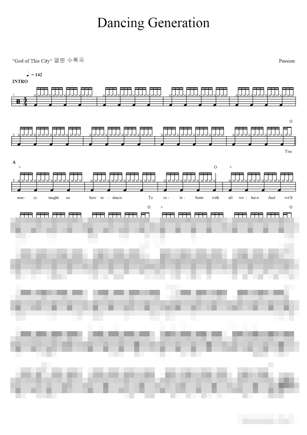 Dancing Generation Sheet Music Preview