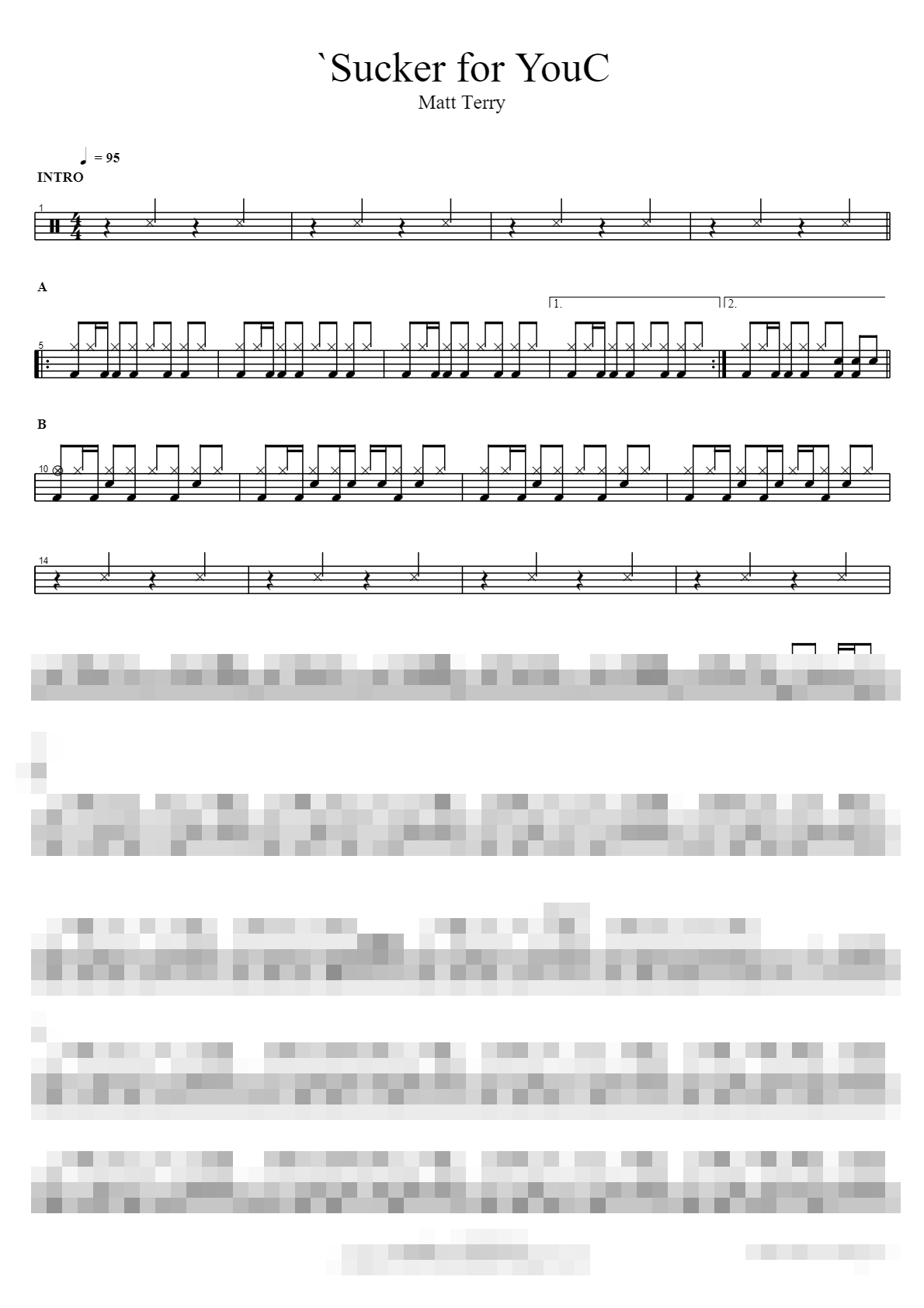 Sucker for You Sheet Music Preview