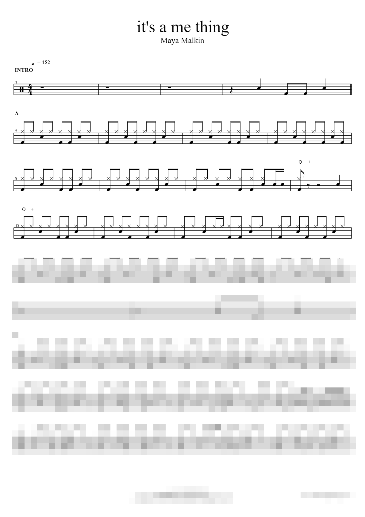 it's a me thing Sheet Music Preview
